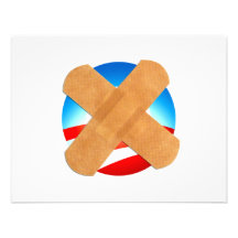 Band-Hilfe nein zu Obamascare Personalisierte Einladungskarte