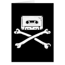 Band-u. Knochen-Musik-Piraten-Piraterie-ZuhauseTap Grußkarten