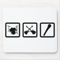 Bandgang-Trommelgitarren mic mousepads