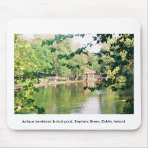 Bandstand- u. Ententeich, Stephens grünes Dublin Mousepad
