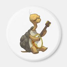 Banjo-Strummin' Schildkröten-Magnet Kühlschrankmagnete