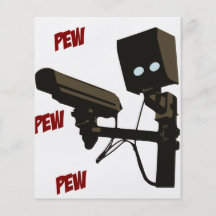 Bank-Bank-Bank-Laser-Radar-Gewehr-Roboter Vollfarbige Flyer