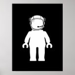Banksy Art-Astronaut Minifig Plakatdruck