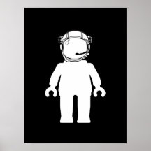Banksy Art-Astronaut Minifig Plakatdruck