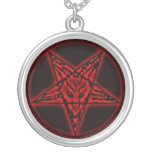 Baphomet Sigil Rot-Halskette