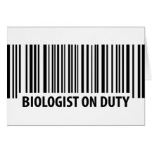 Bar-Codeikone des Biologen im Dienst Karten