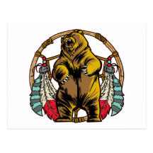 Bär Dreamcatcher Postkarten