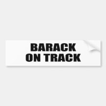 BARACK AUF BAHN AUTO AUFKLEBER