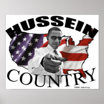 Barack Hussein Land Plakat
