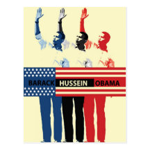 Barack Hussein Obama Postkarte