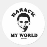 BARACK MEINE WELT RUNDE STICKER