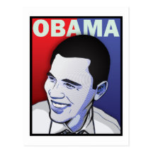 Barack Obama - dieser Postkarte