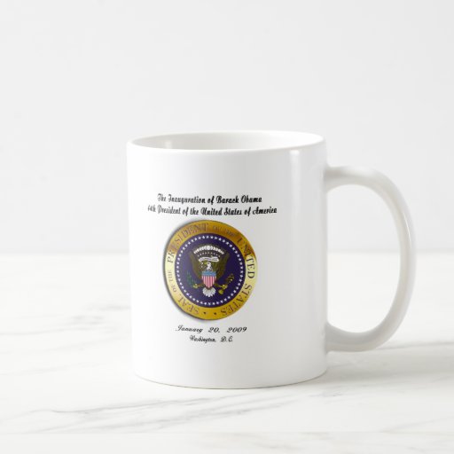 BARACK OBAMA EINWEIHUNGS-TAG KAFFEE TASSEN