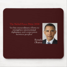 Barack Obama Friedensnobelpreis-Mausunterlage - Ro Mauspad