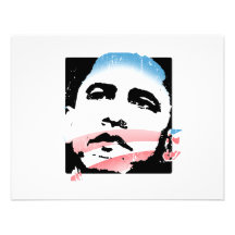Barack Obama für Hoffnungs-T-Shirt Individuelle Ankündigskarten