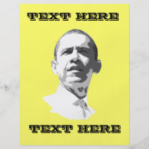 Barack Obama G Flyerbedruckung