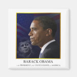 Barack Obama mit JFK - Magnet Kühlschrankmagnete