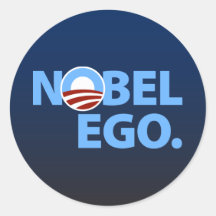 Barack Obama: Nobel-Ego Sticker