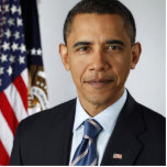 Barack Obama offizielles US Präsidentenporträt Acryl Ausschnitt