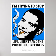 Barack Obama Politik-Satiren-Plakat