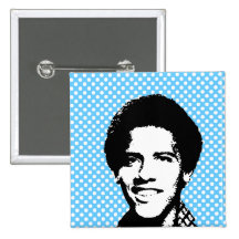 Barack Obama Retro Anstecknadel