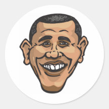 Barack Obama Runder Aufkleber