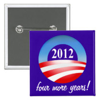 Barack Obama Sieg 2012 vier weitere Jahre buttons