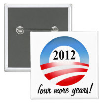 Barack Obama Sieg 2012 vier weitere Jahre buttons