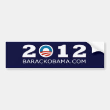 Barack Obama Wiederwahl-Entwurf 2012 Auto Aufkleber