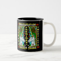 BARACK OBAMAS EINWEIHUNGS-TAG KAFFEEHAFERL