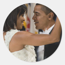 Barack und Michelle Obama Runde Sticker