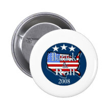 barack und Rolle Anstecknadelbutton