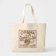 Barack und rollen Einweihungs-Tasche 2009