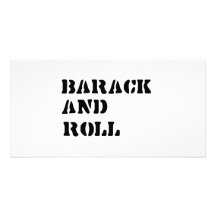 Barack und Rollent-shirt Fotokartenvorlagen