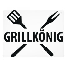 barbacue Königikone Personalisierte Ankündigungskarte