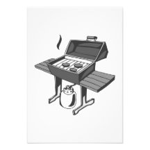 Barbecue Grill Custom Announcement