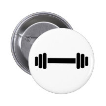Barbell - Bodybuilding Anstecknadelbutton