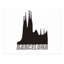 Barcelona Postkarte