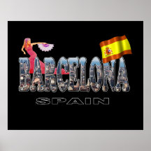 Barcelona Spanien Posterdruck