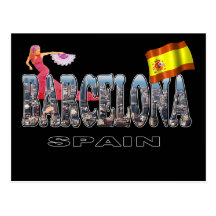 Barcelona Spanien Postkarten