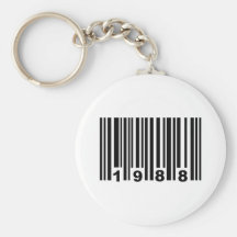 Barcode 1988 schlüsselanhänger