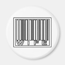 Barcode-Ehefrau Magnets