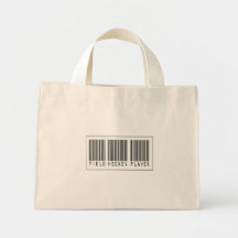 Barcode-Feld-Hockey-Spieler Tragetaschen