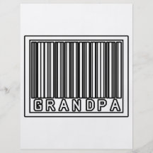 Barcode-Großvater Personalisierte Flyer