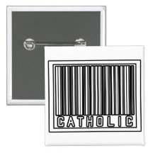 Barcode-Katholischer Anstecknadel