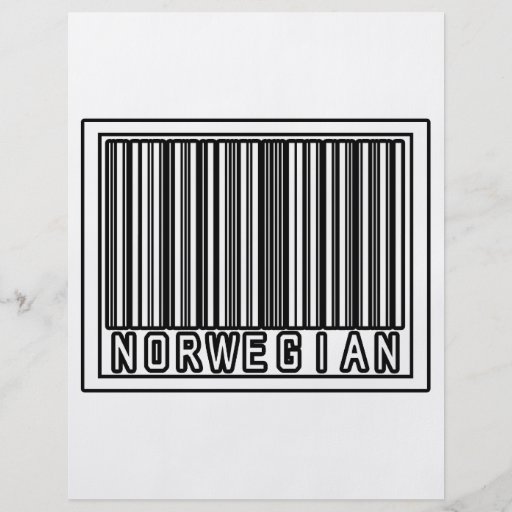 Barcode-Norweger Flyerdruck