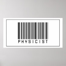 Barcode-Physiker Plakatdruck