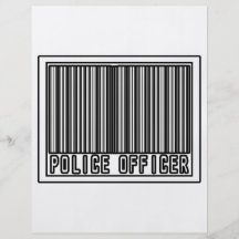 Barcode-Polizeibeamte Individuelle Flyer
