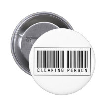 Barcode-Reinigungs-Person Anstecknadelbutton