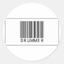 Barcode-Schlagzeuger Aufkleber